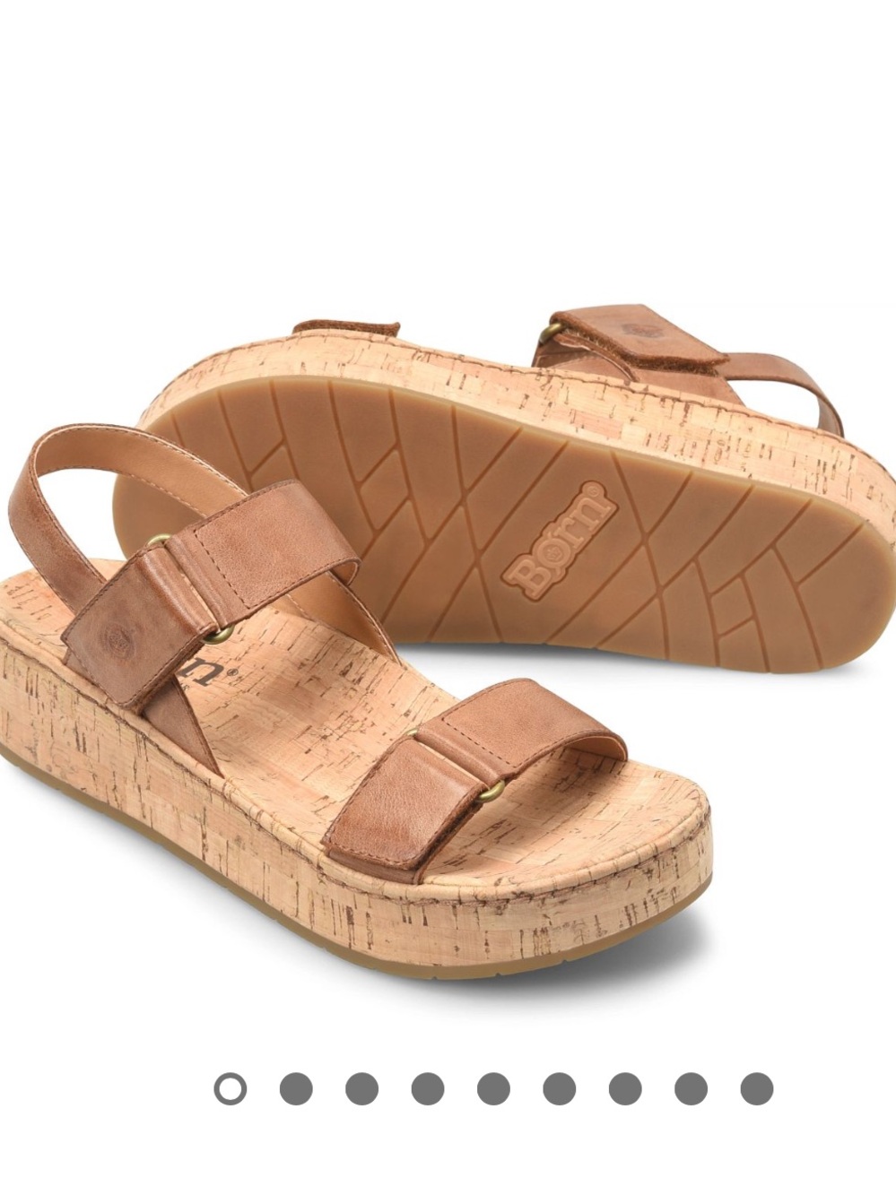 Born Sloan Leather Platform Sandals